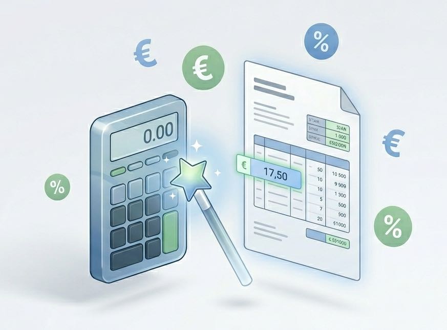 Detailansicht der Alooa City-Tax-Engine: Tabelle mit automatisch berechneten Übernachtungsabgabe-Beträgen nach Gemeinde, Alter und Aufenthaltsdauer